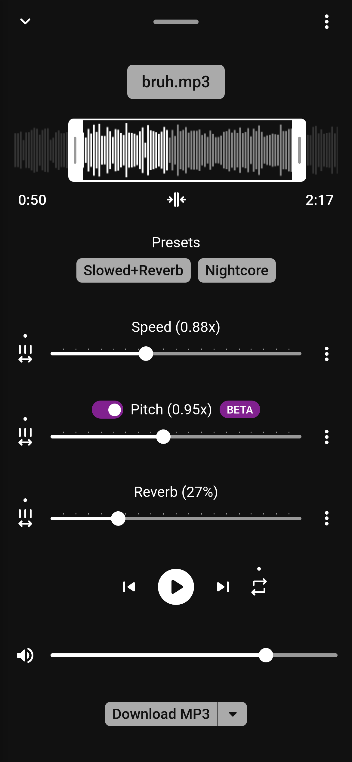 Slowed Reverb Sped Up Nightcore Player Batch Remixer